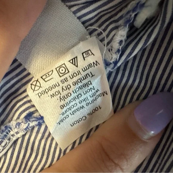 Madewell Striped Top with Bell sleeves XS - Picture 5 of 5